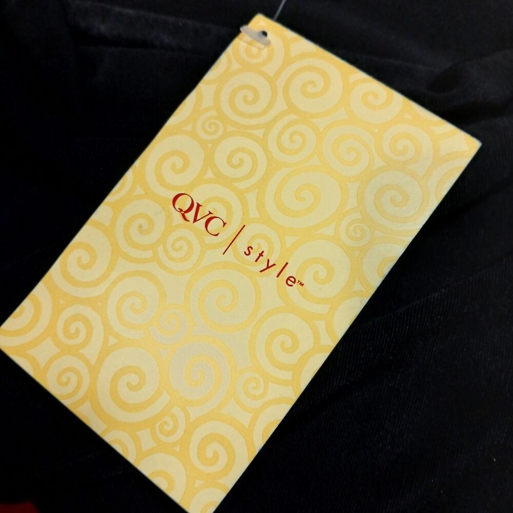 QVC Citiknits Women's Black Sleeveless Cowlneck 2-Piece Travel Skirt Set Small - Picture 7 of 12